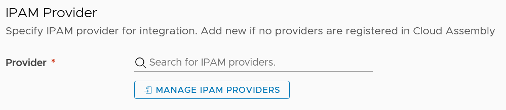 vRA 8: new IPAM provider