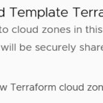 vRA 8 - Terraform cloud zones